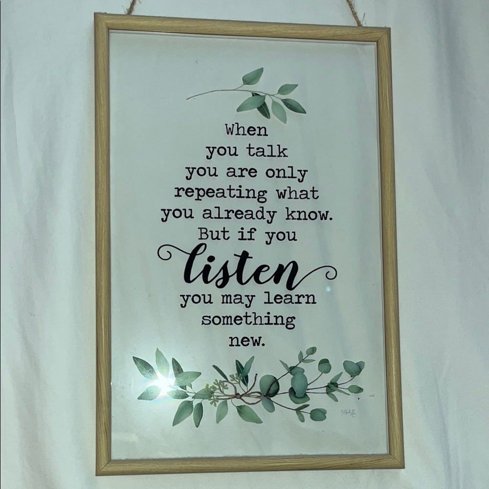 Natural Wood Framed Wall Art